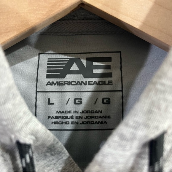 American Eagle Outfitters 24/7 Light Gray Hoodie Men’s - Picture 5 of 11